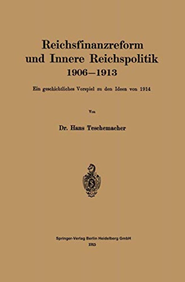 Reichsfinanzreform und Innere Reichspolitik 1906–1913