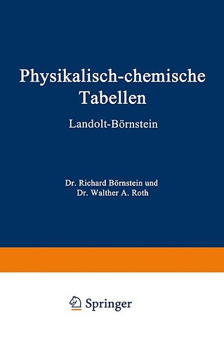 Physikalisch-Chemische Tabellen