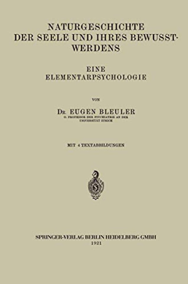 Naturgeschichte der Seele und Ihres Bewusstwerdens