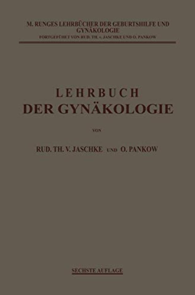 Lehrbuch der Gynäkologie