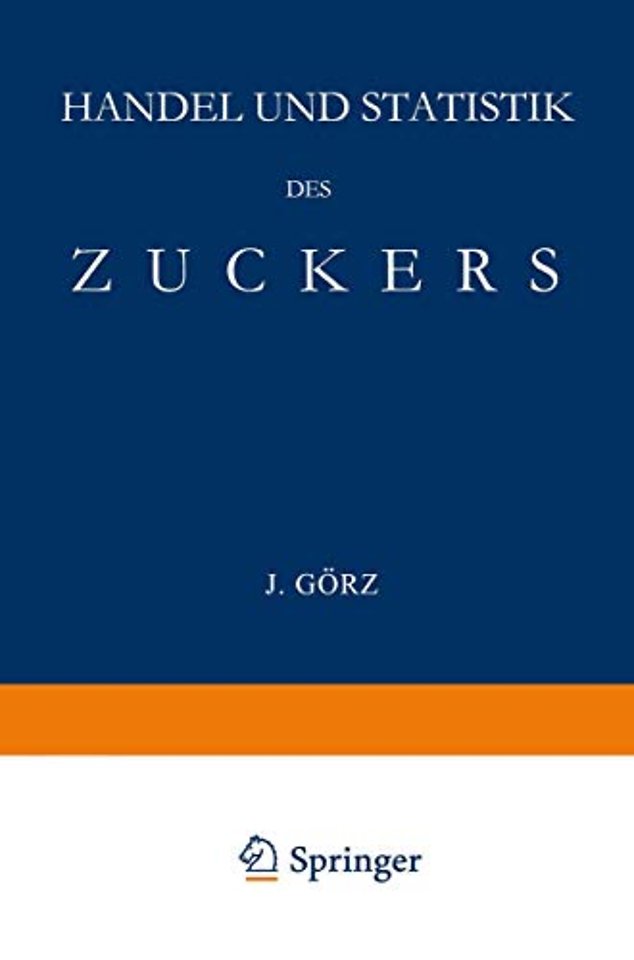 Handel und Statistik des Zuckers