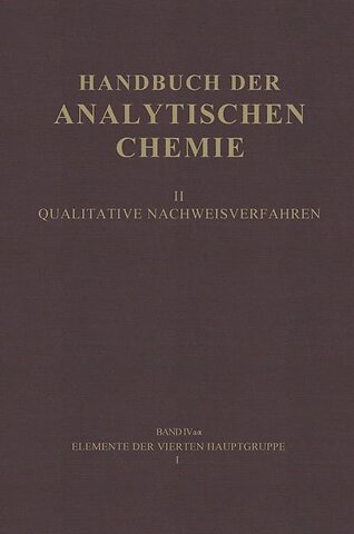 Elemente der Vierten Hauptgruppe I