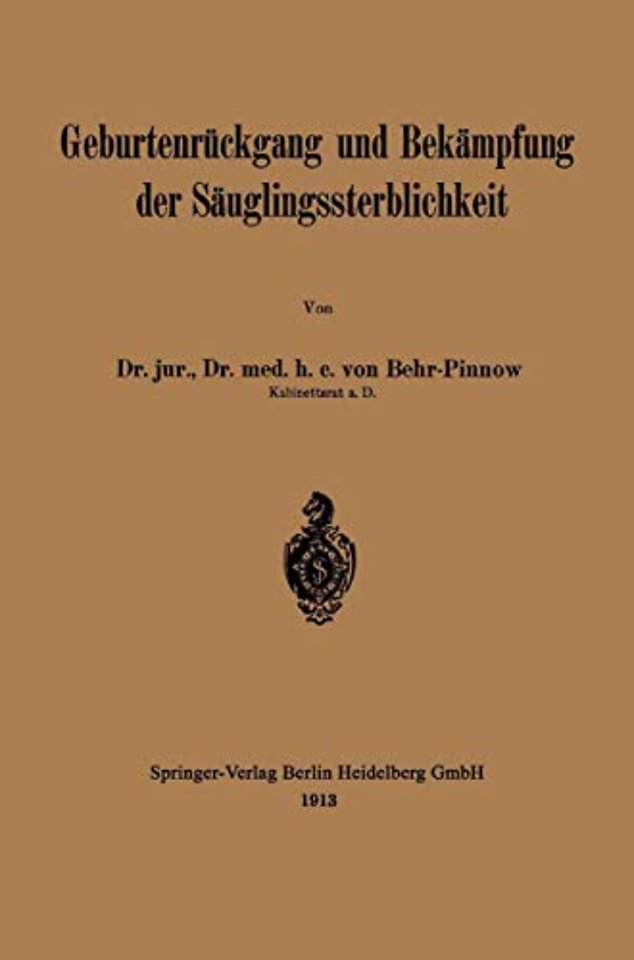 Geburtenrückgang und Bekämpfung der Säuglingssterblichkeit