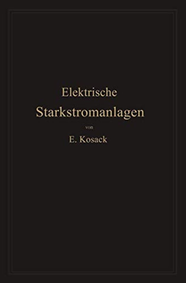 Elektrische Starkstromanlagen