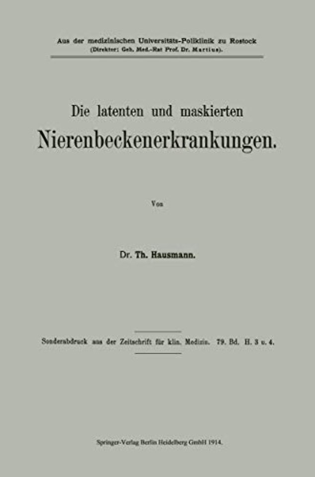 Die latenten und maskierten Nierenbeckenerkrankungen