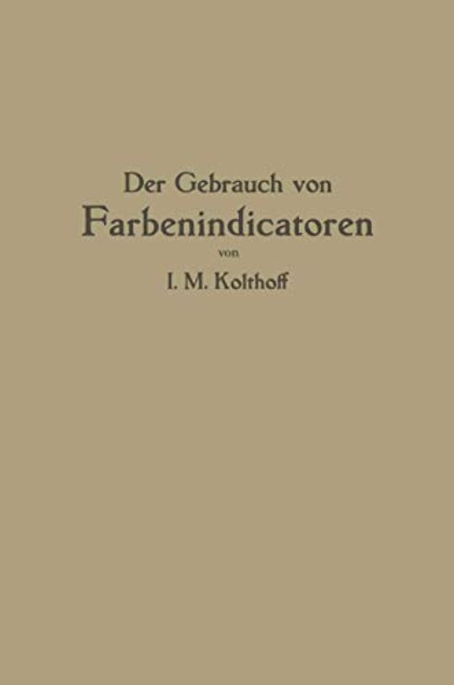 Der Gebrauch von Farbenindicatoren