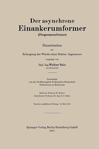 Der asynchrone Einankerumformer (Frequenzumformer)