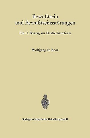 Bewußtsein und Bewußtseinsstörungen