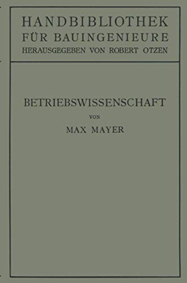 Betriebswissenschaft