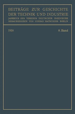 Beiträge zur Geschichte der Technik und Industrie