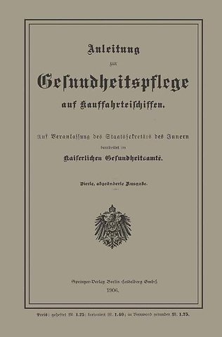 Anleitung zur Gesundheitspflege auf Kauffahrteischiffen