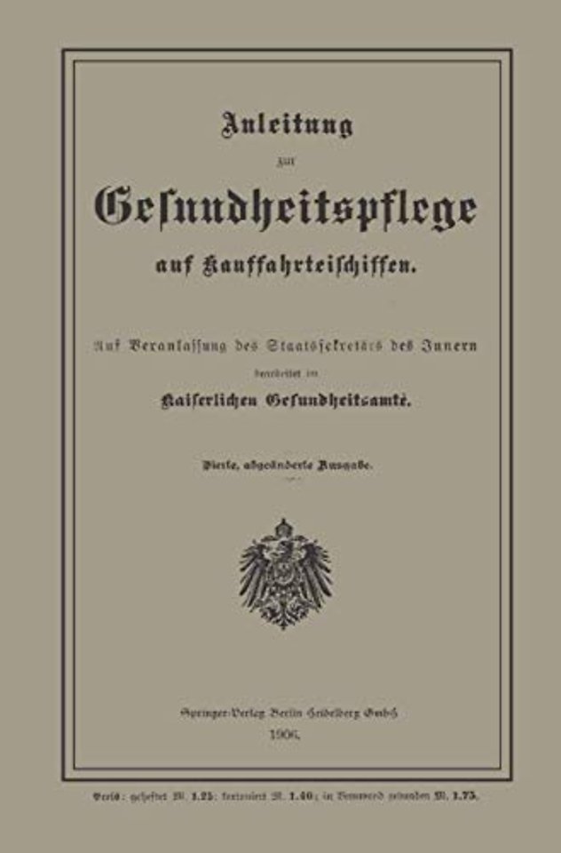 Anleitung zur Gesundheitspflege auf Kauffahrteischiffen