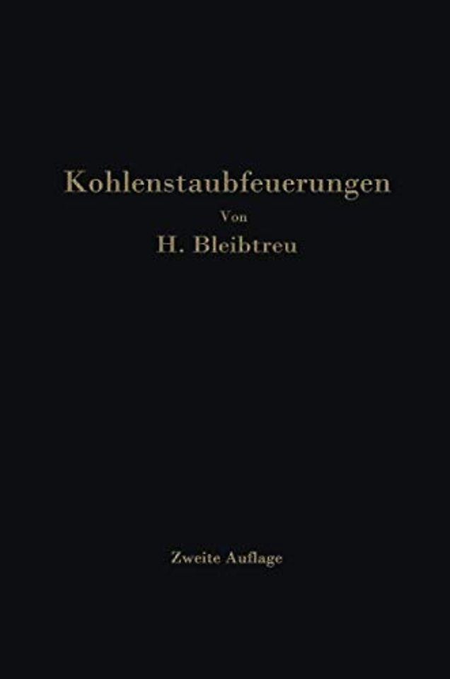 Kohlenstaubfeuerungen