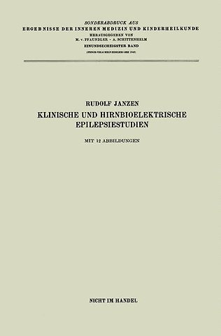 Klinische und hirnbioelektrische Epilepsiestudien