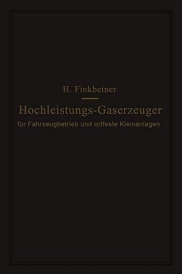 Hochleistungs-Gaserzeuger