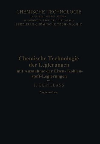 Chemische Technologie der Legierungen