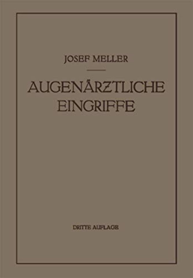 Augenärztliche Eingriffe