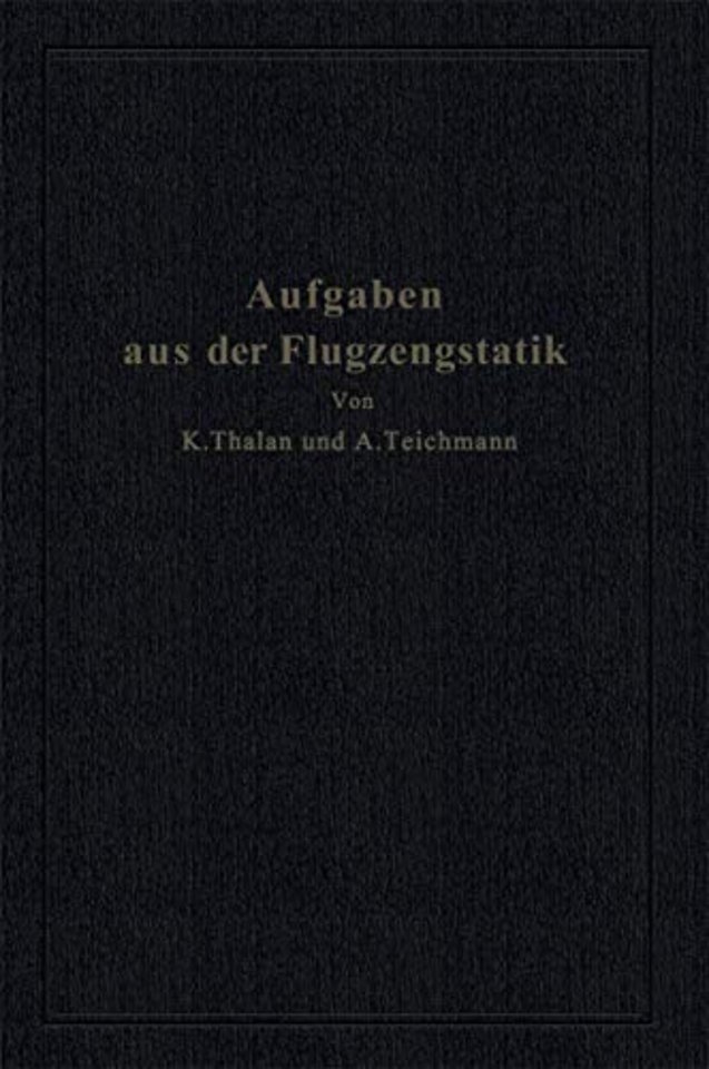 Aufgaben aus der Flugzeugstatik