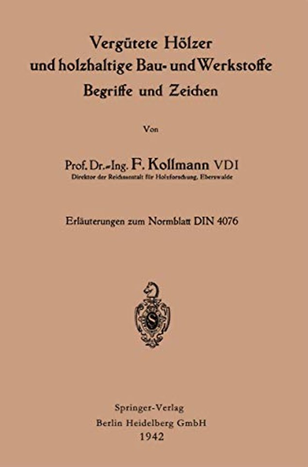 Vergütete Hölzer und holzhaltige Bau- und Werkstoffe, Begriffe und Zeichen