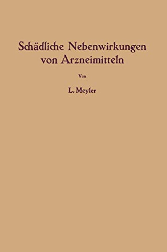 Schädliche Nebenwirkungen von Arzneimitteln