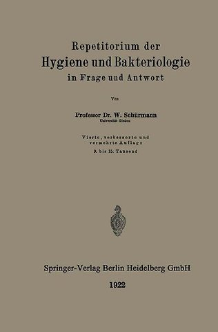 Repetitorium der Hygiene und Bakteriologie in Frage und Antwort