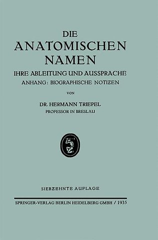 Die Anatomischen Namen