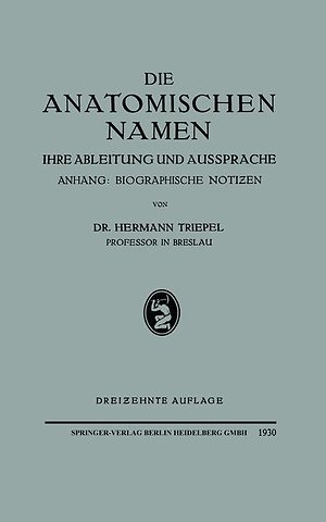 Die Anatomischen Namen