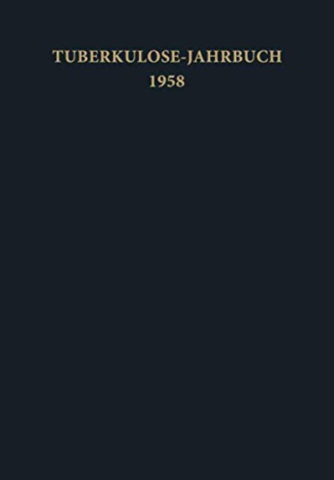 Tuberkulose-Jahrbuch 1958