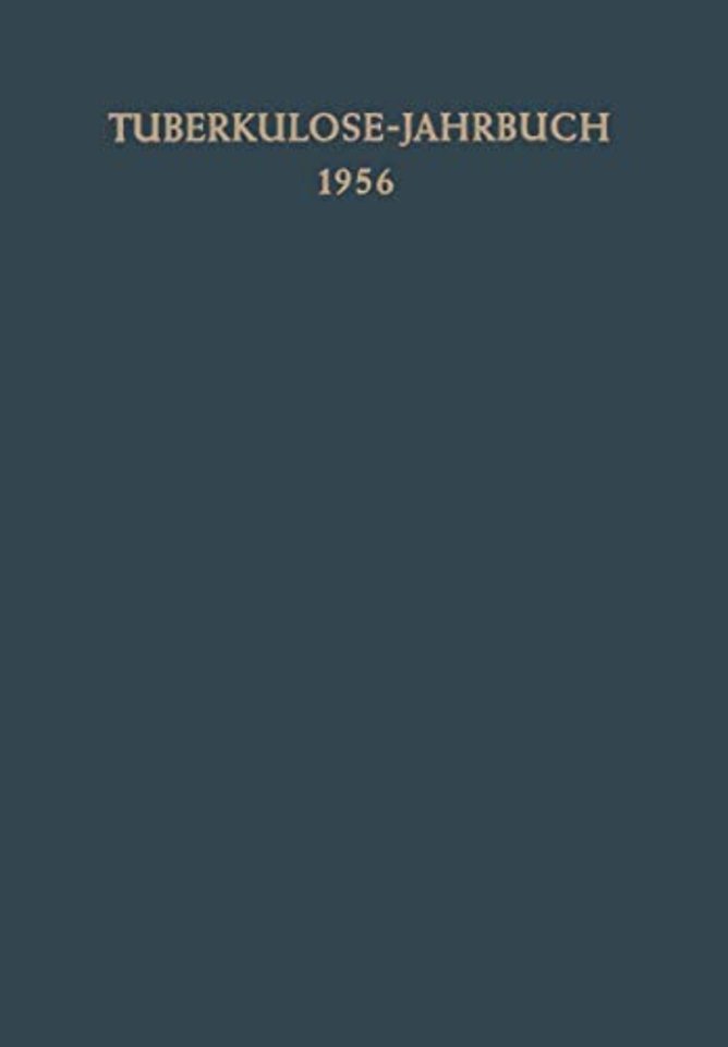 Tuberkulose-Jahrbuch 1956
