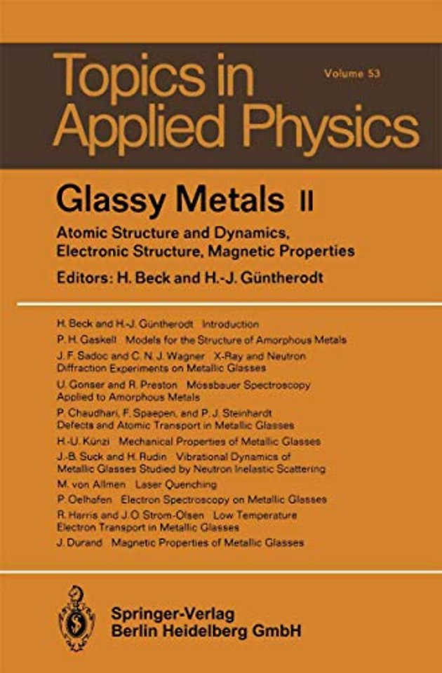 Glassy Metals II