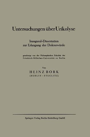 Untersuchungen über Urikolyse