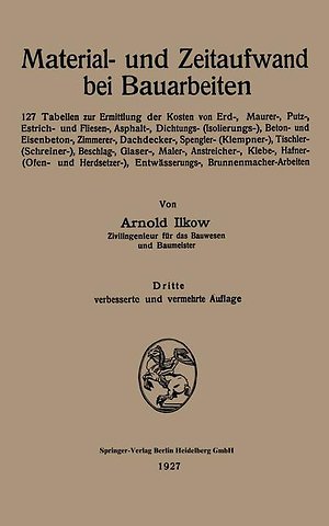 Material- und Zeitaufwand bei Bauarbeiten