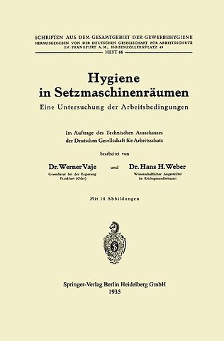 Hygiene in Setzmaschinenräumen