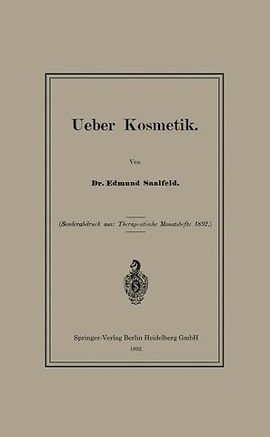 Ueber Kosmetik