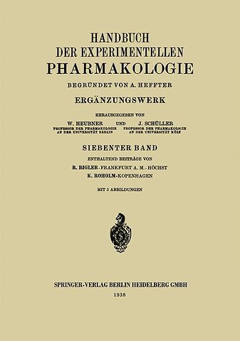 Handbuch der Experimentellen Pharmakologie