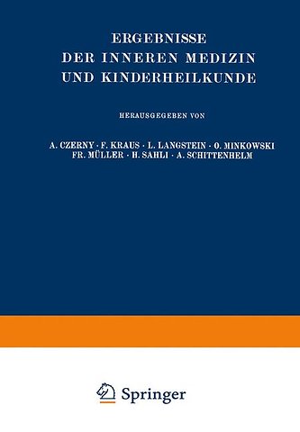 Ergebnisse der Inneren Medizin und Kinderheilkunde