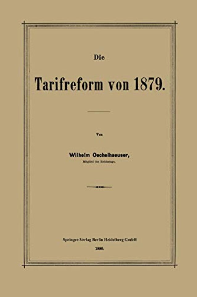 Die Tarifreform von 1879