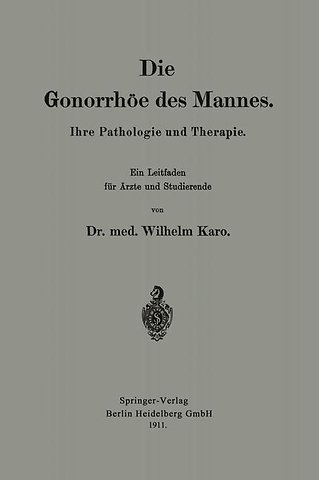 Die Gonorrhöe des Mannes
