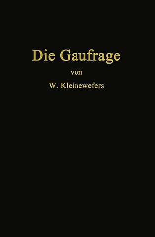 Die Gaufrage