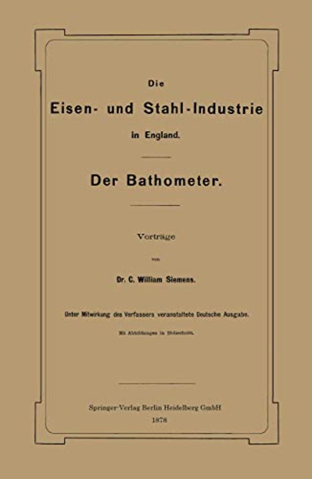 Die Eisen- und Stahl-Industrie in England