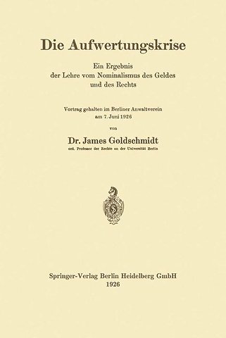 Die Aufwertungskrise