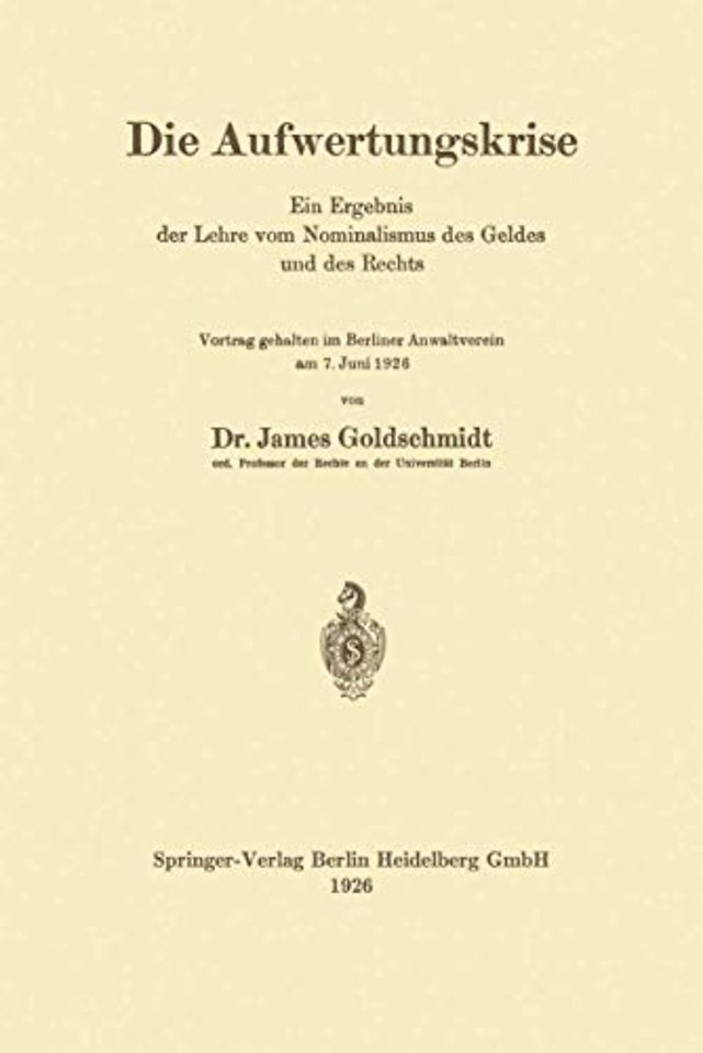 Die Aufwertungskrise