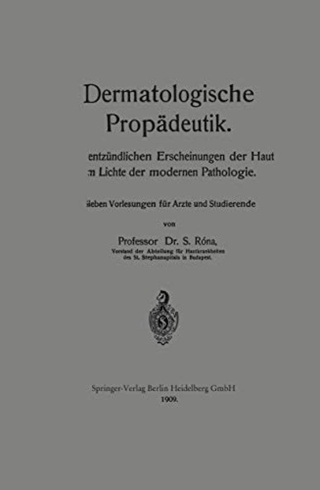 Dermatologische Propädeutik