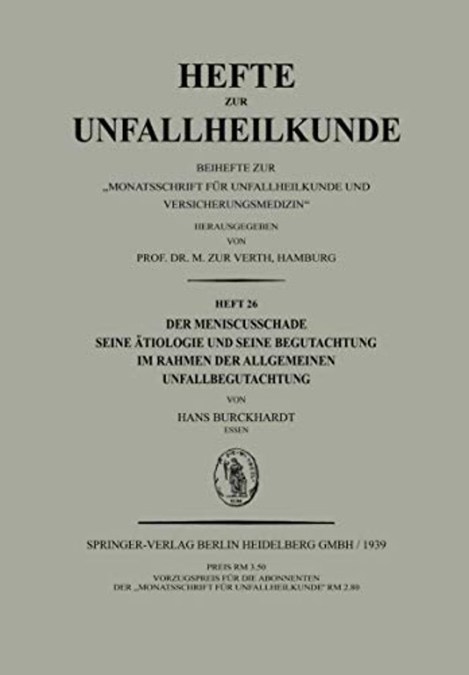 Der Meniscusschade