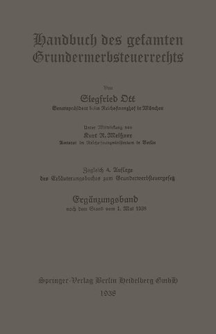 Handbuch des gesamten Grunderwerbsteuerrechts
