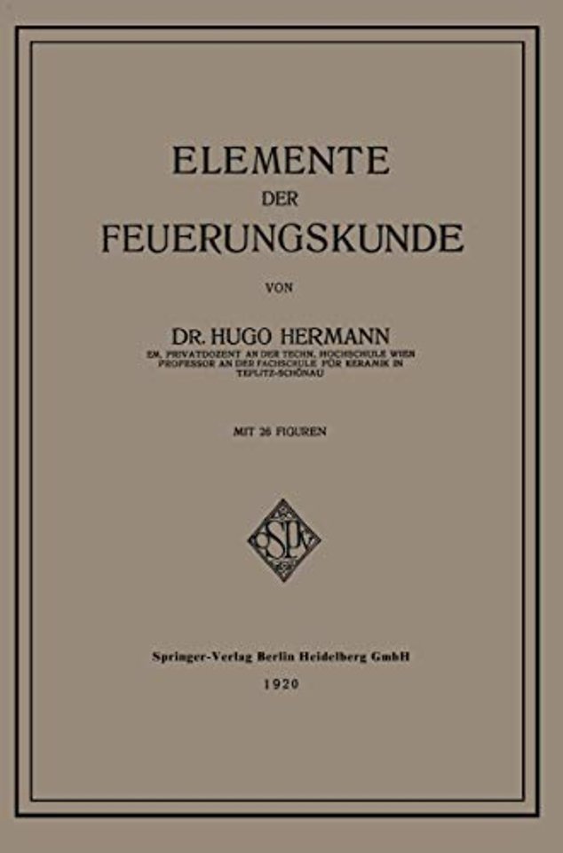 Elemente der Feuerungskunde