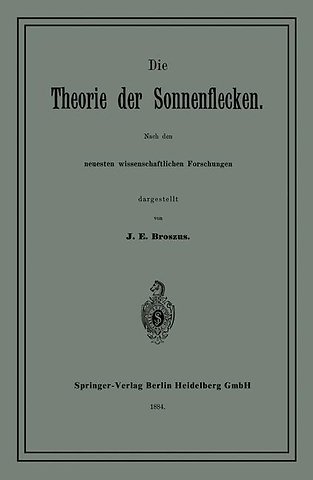 Die Theorie der Sonnenflecken