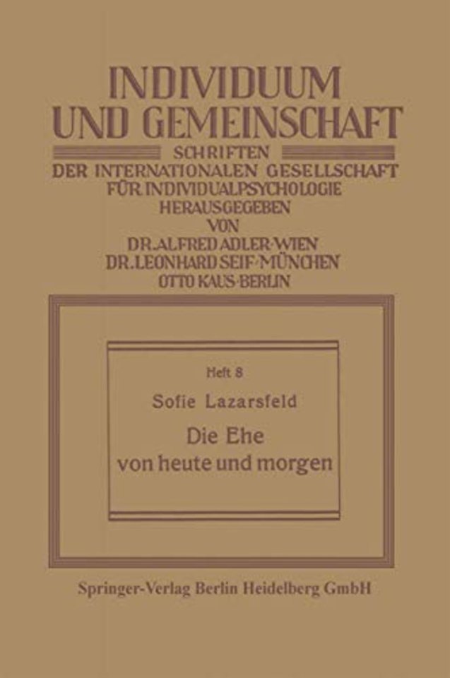 Die Ehe von heute und morgen