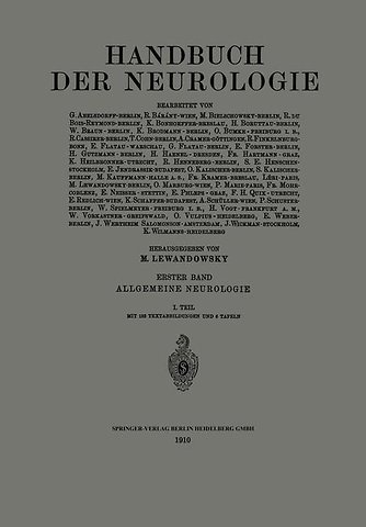 Handbuch der Neurologie