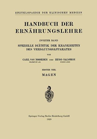 Handbuch der Ernährungslehre